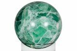 Polished Green Fluorite Sphere - Mexico #227221-2